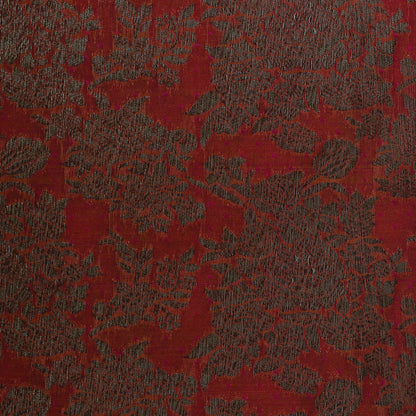 Orange Color Antique Brocade Fabric