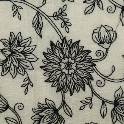 Mulmul Cotton Embroidery Fabric (Cut Pieces 3Mtr)