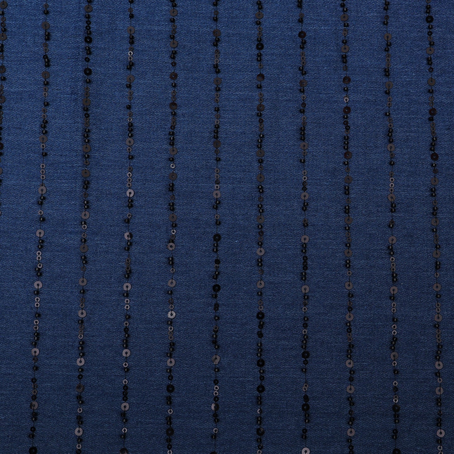 Blue Color Denim Embroidery Fabric