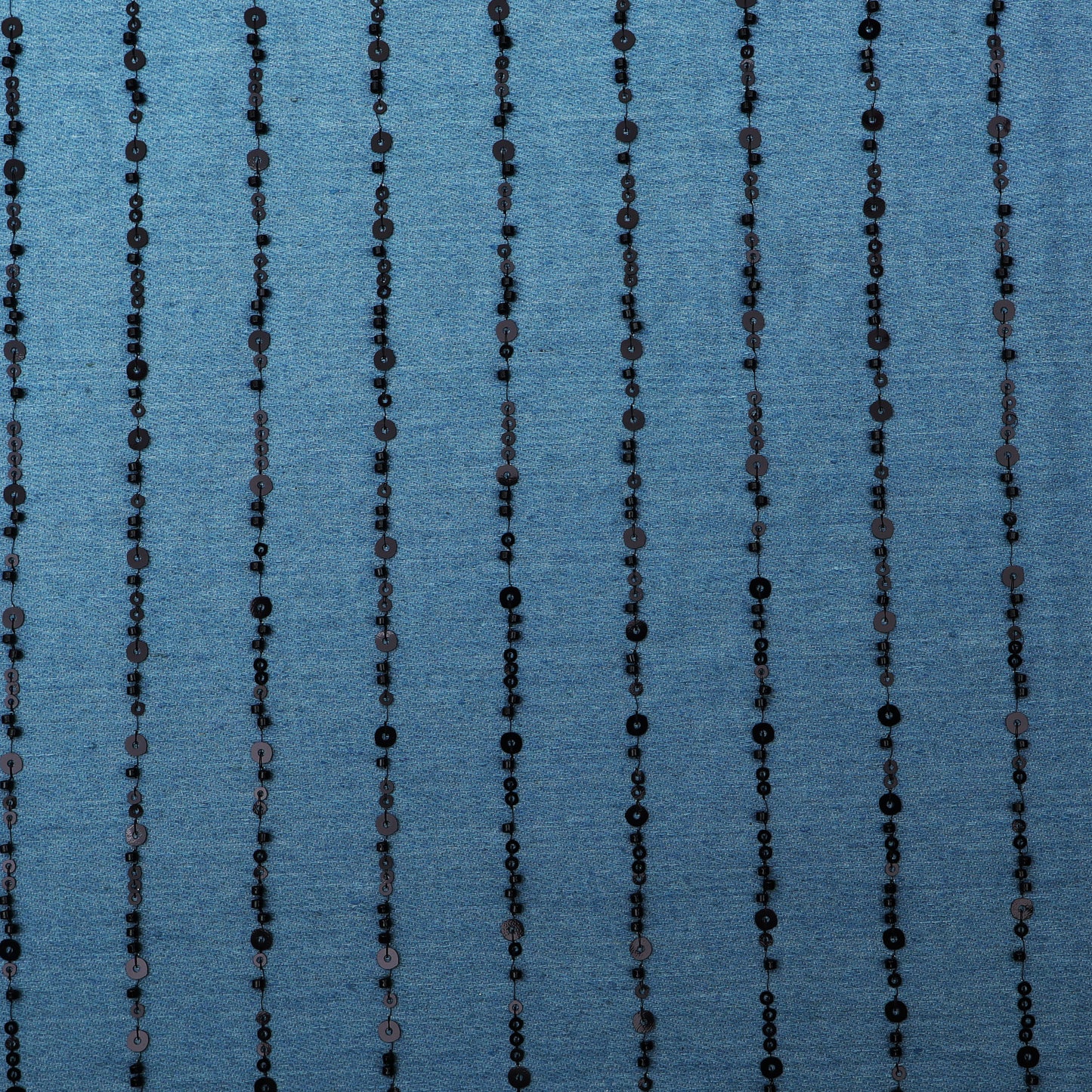 Blue Color Denim Embroidery Fabric