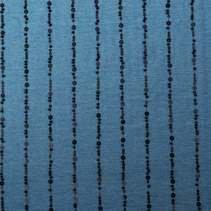 Blue Color Denim Embroidery Fabric