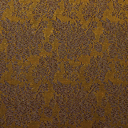 Yellow Color Antique Brocade Fabric