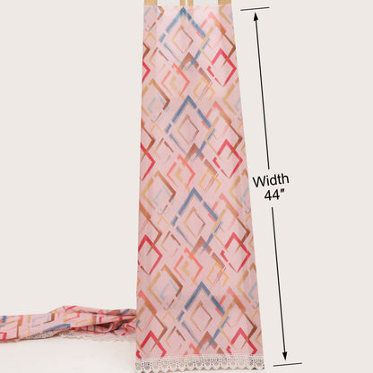 Cotton Printed Border Embroidery Fabric