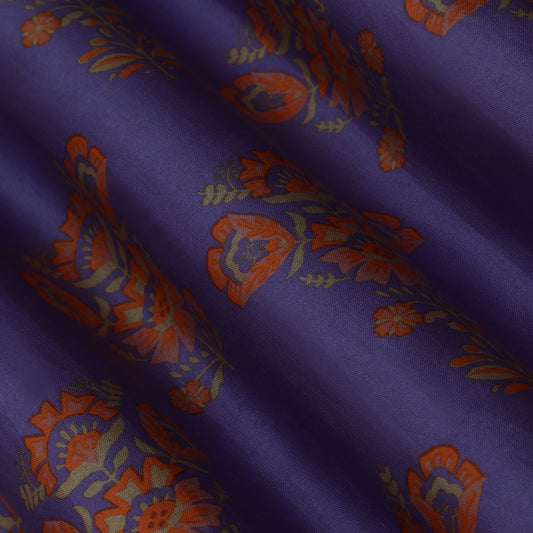 Colored Chanderi Print Fabric