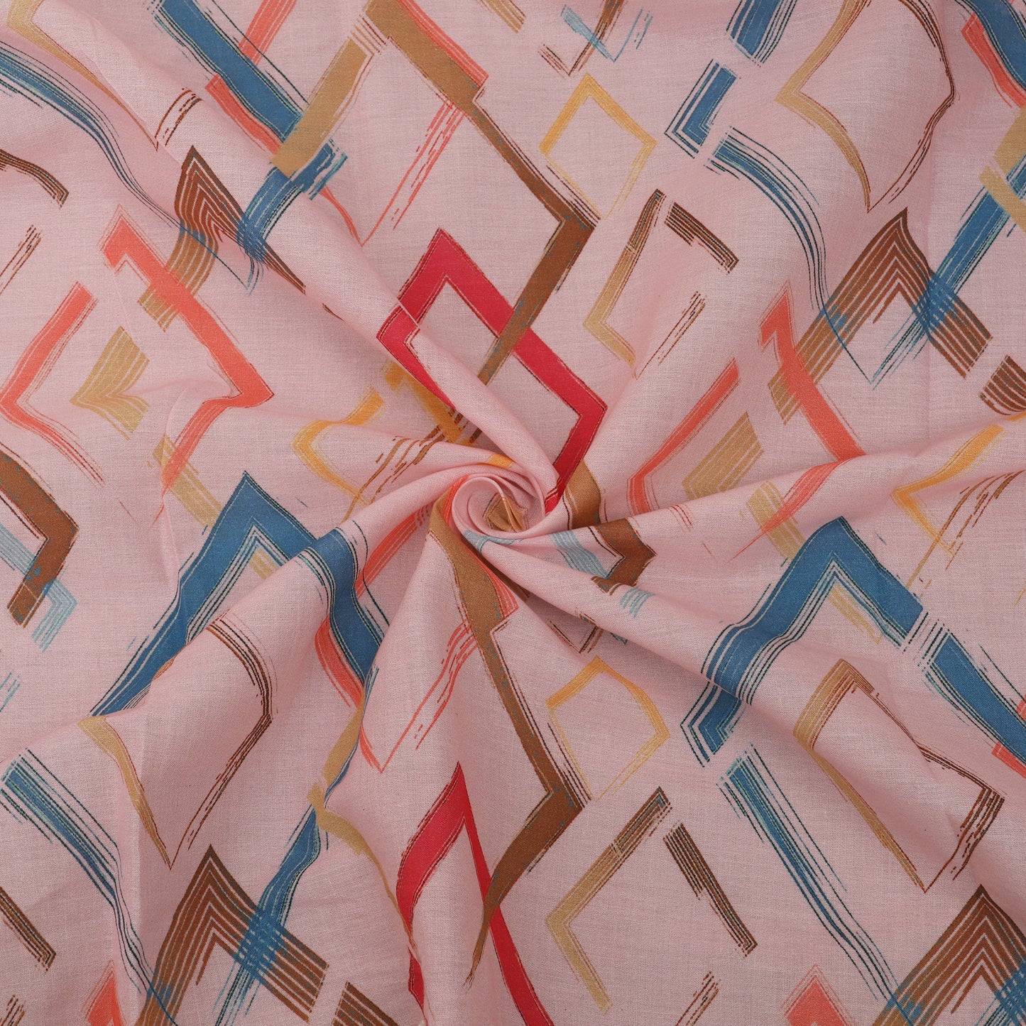 Cotton Printed Border Embroidery Fabric