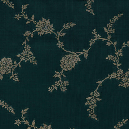 Teal Blue Color Brocade Fabric