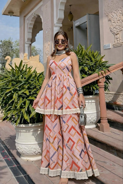 Cotton Printed Border Embroidery Fabric