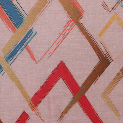 Cotton Printed Border Embroidery Fabric