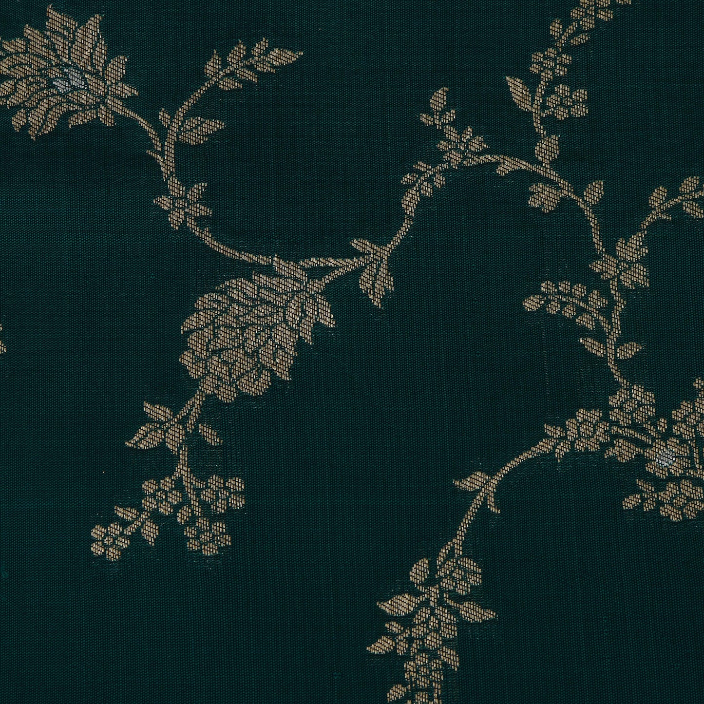 Teal Blue Color Brocade Fabric