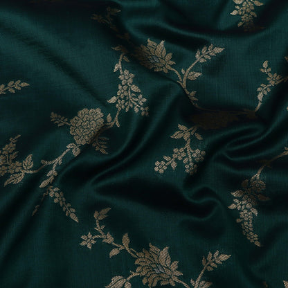 Teal Blue Color Brocade Fabric