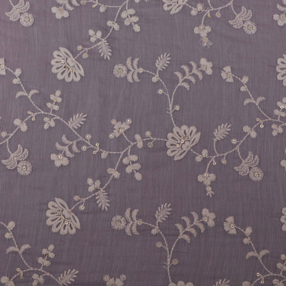 Move Color Chanderi Embroidery Fabric