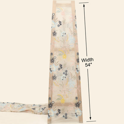 Chanderi Embroidery Fabric