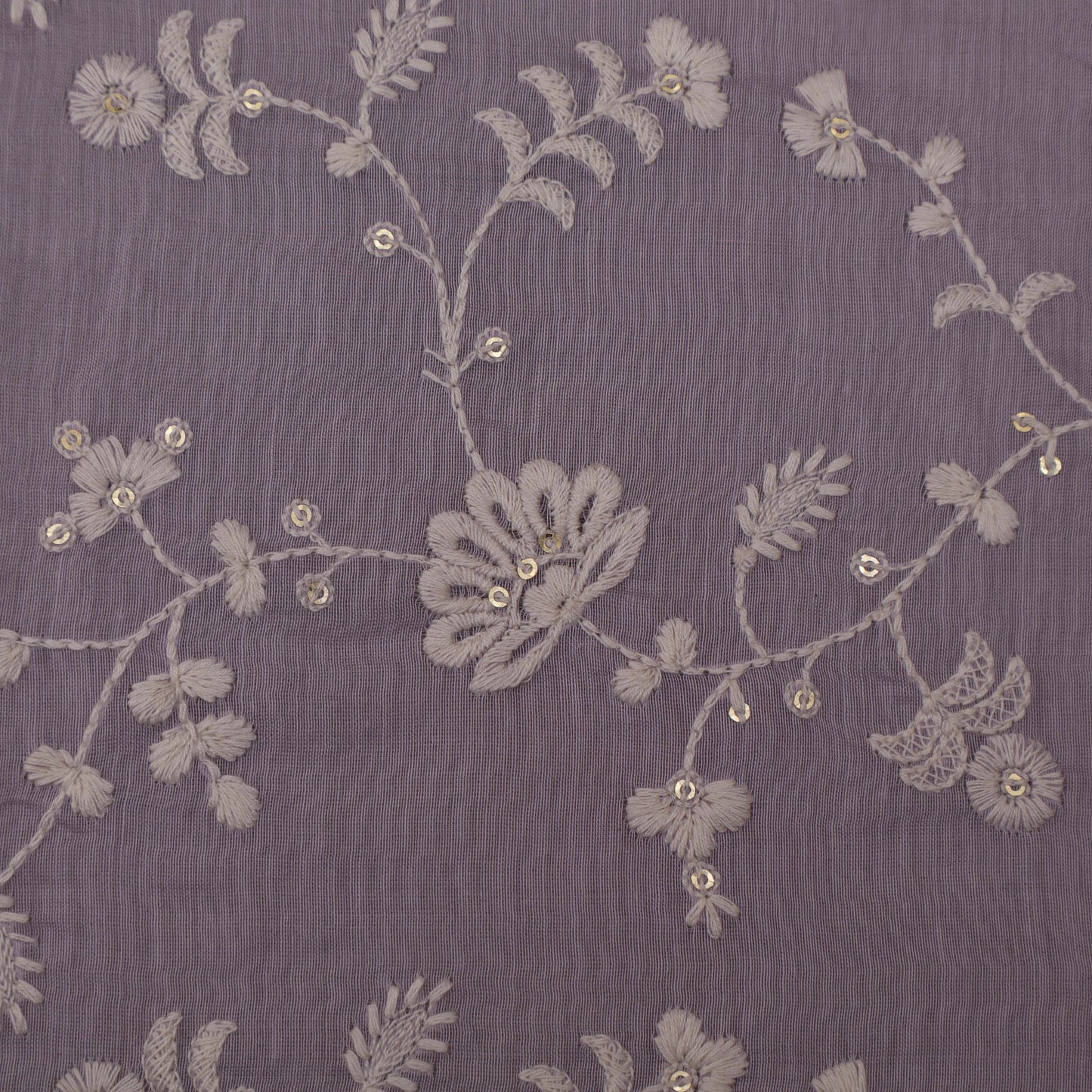 Move Color Chanderi Embroidery Fabric