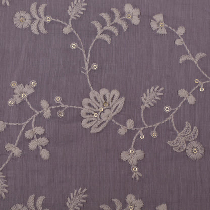 Move Color Chanderi Embroidery Fabric