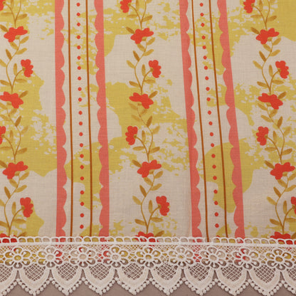 Cotton Printed Border Embroidery Fabric