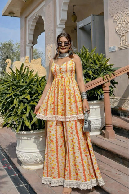 Cotton Printed Border Embroidery Fabric