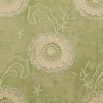 Net Lycra Embroidery Fabric