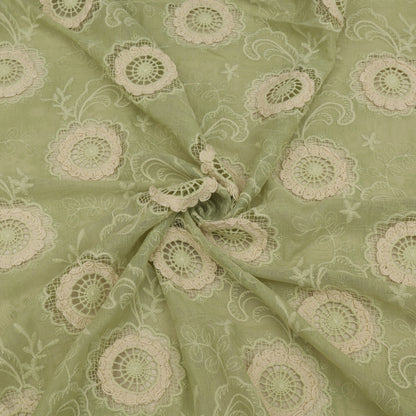 Net Lycra Embroidery Fabric