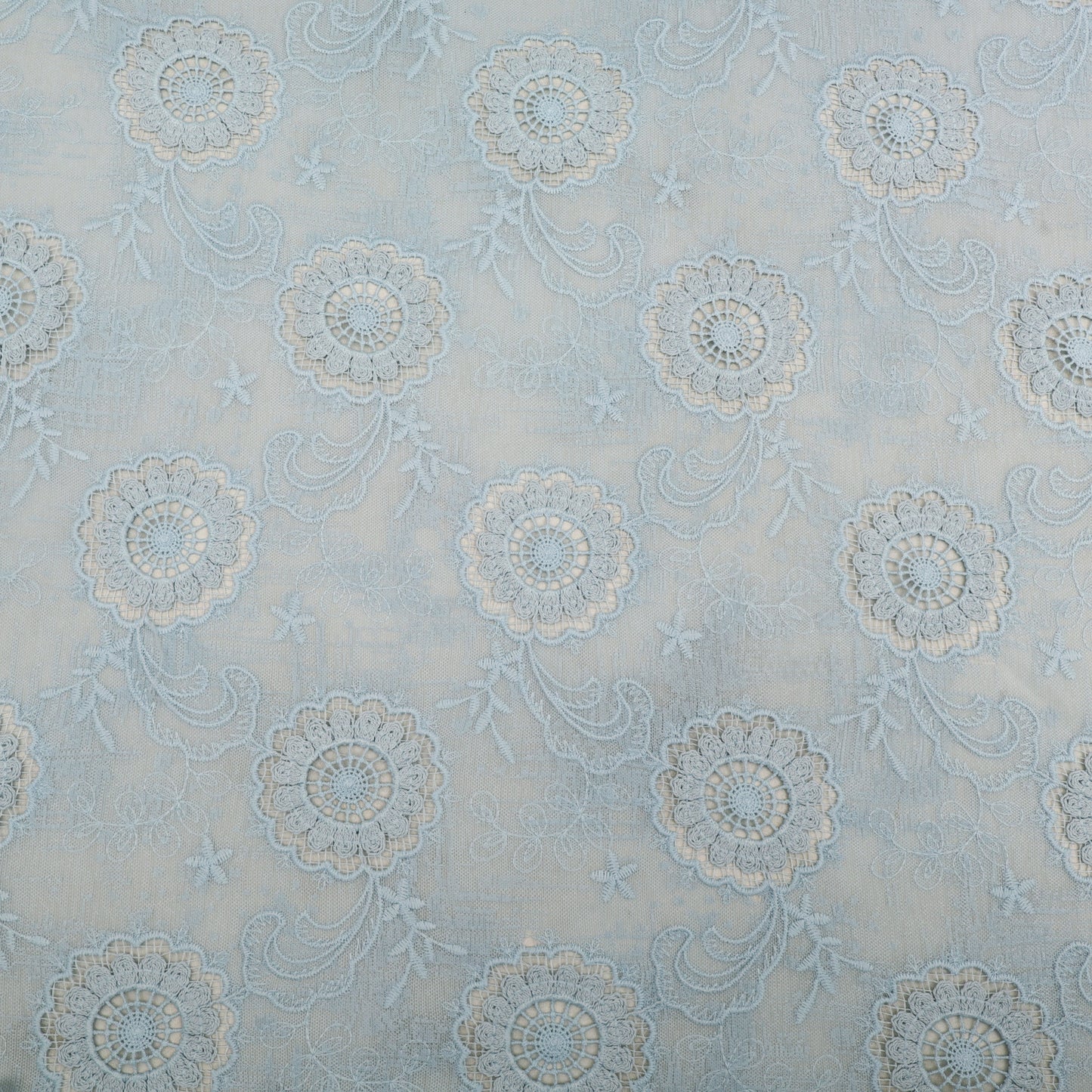 Net Lycra Embroidery Fabric