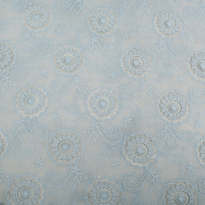 Net Lycra Embroidery Fabric