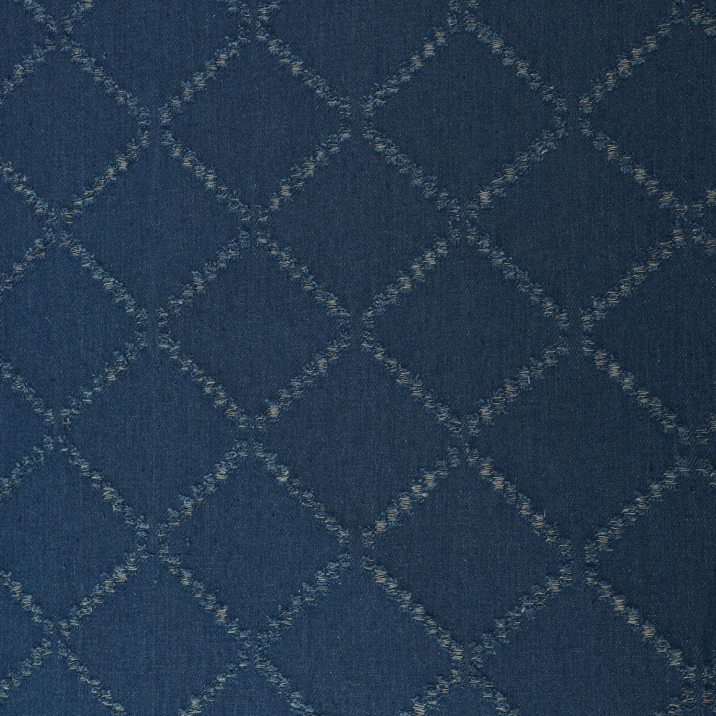 Dark Blue Denim Embroidery Fabric