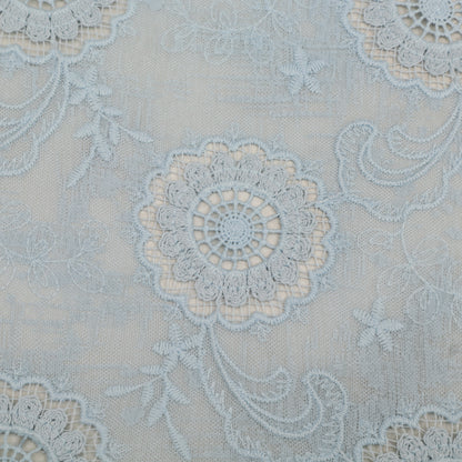 Net Lycra Embroidery Fabric