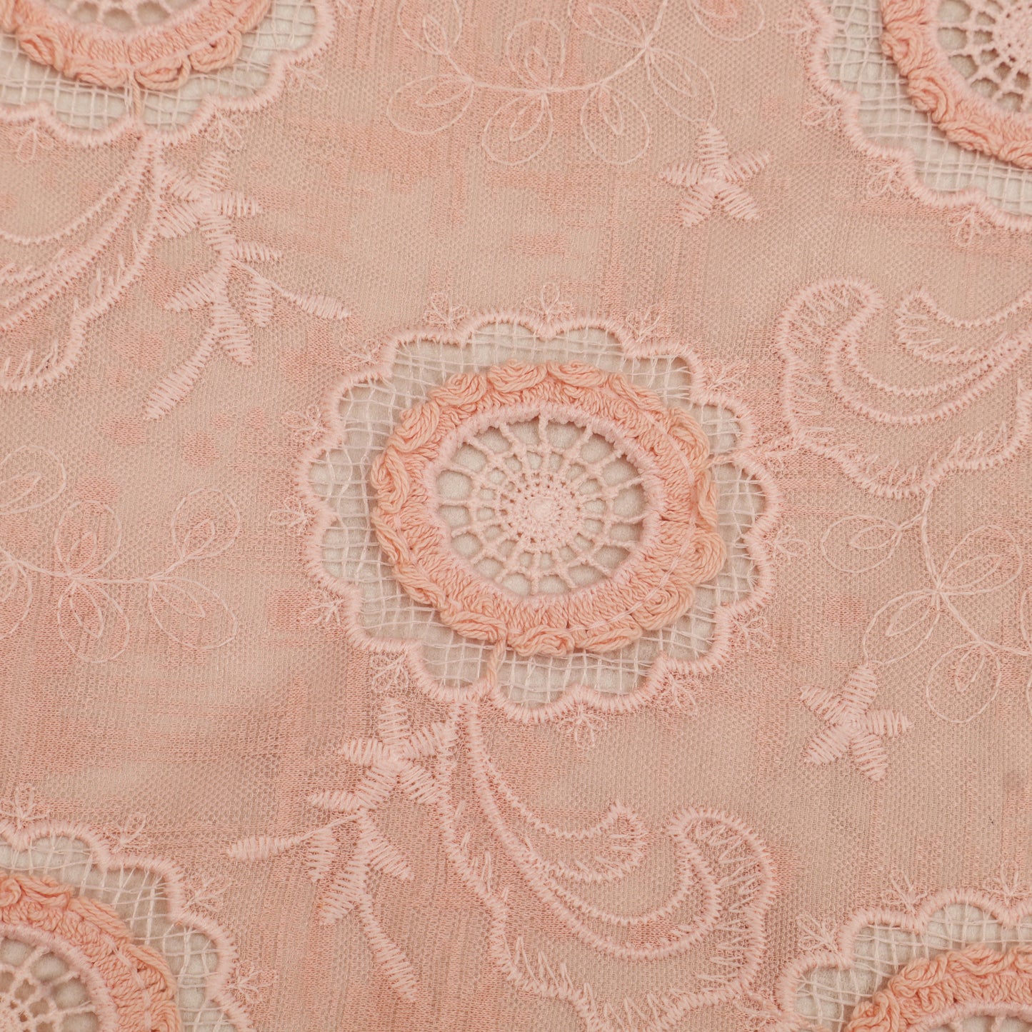 Net Lycra Embroidery Fabric