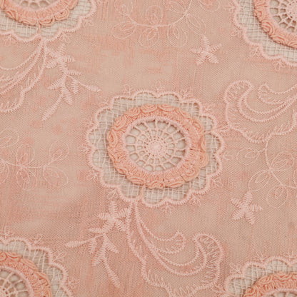 Net Lycra Embroidery Fabric