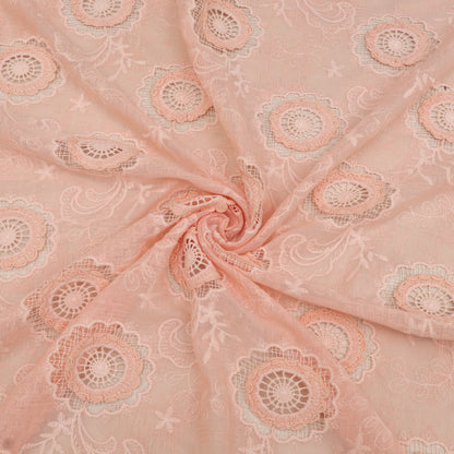 Net Lycra Embroidery Fabric
