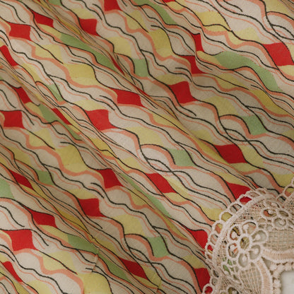 Cotton Printed Border Embroidery Fabric