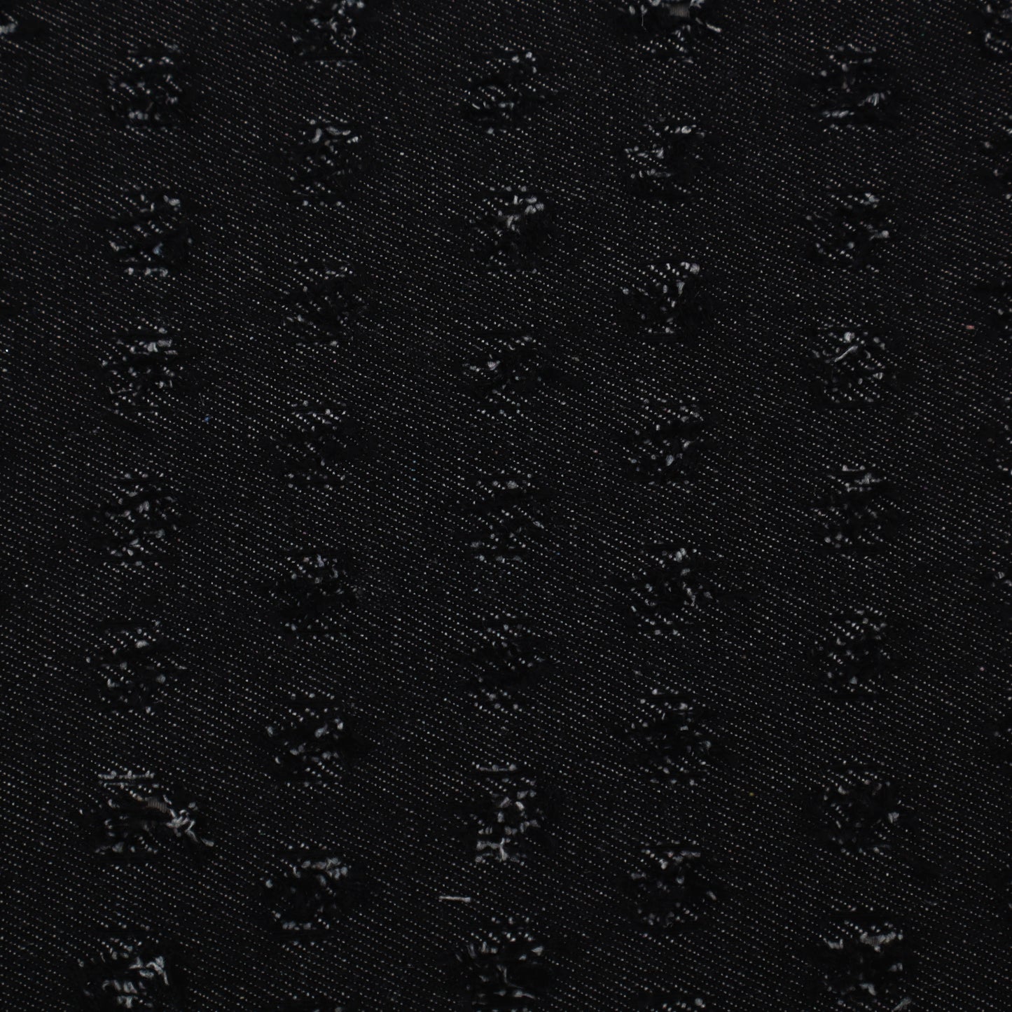 Black Denim Embroidery Fabric