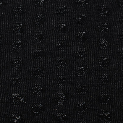 Black Denim Embroidery Fabric