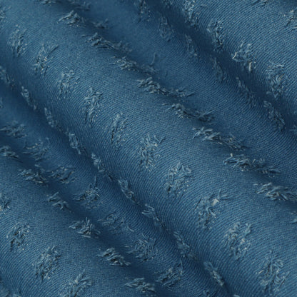 Blue Denim Embroidery Fabric