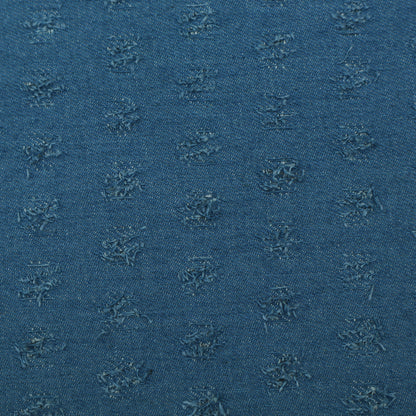 Blue Denim Embroidery Fabric