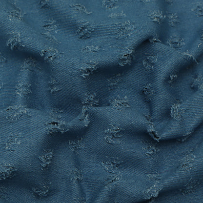 Blue Denim Embroidery Fabric