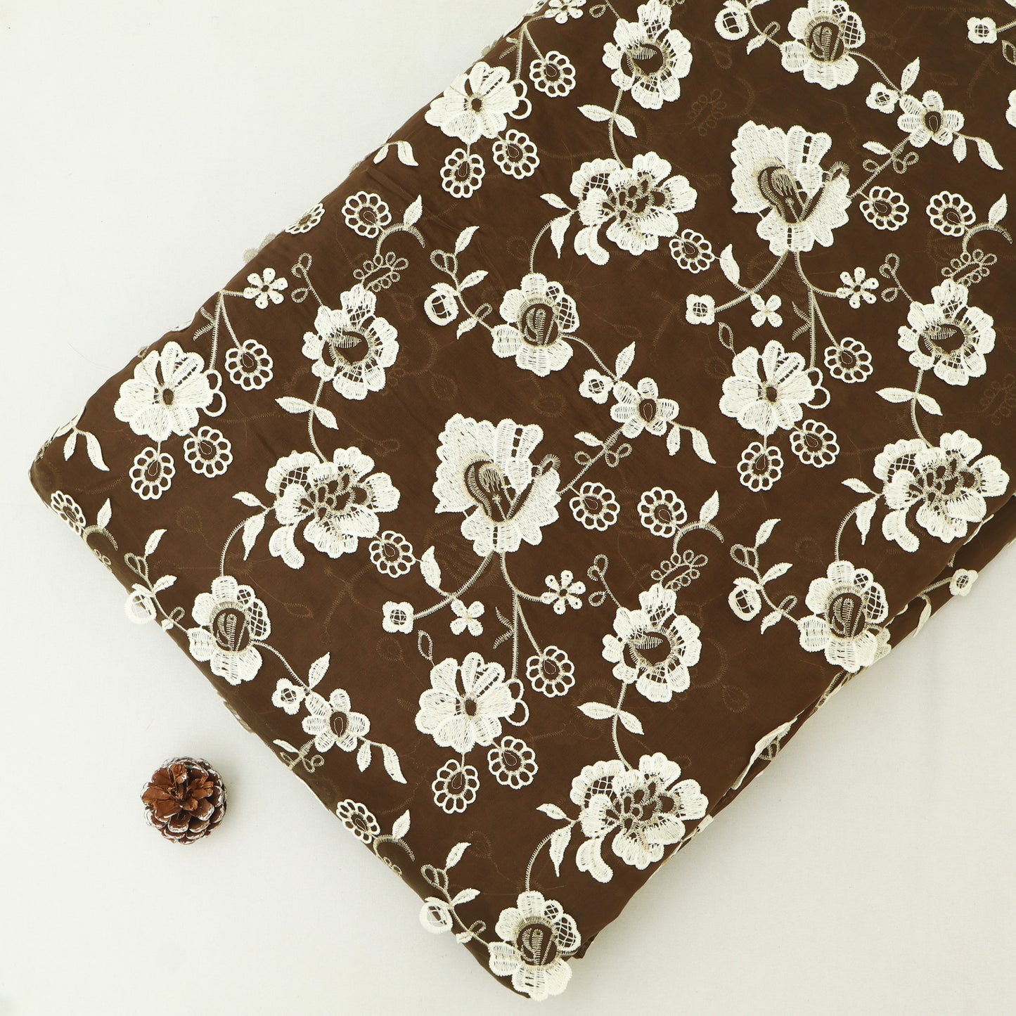 Chanderi Embroidery Fabric