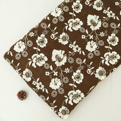 Chanderi Embroidery Fabric