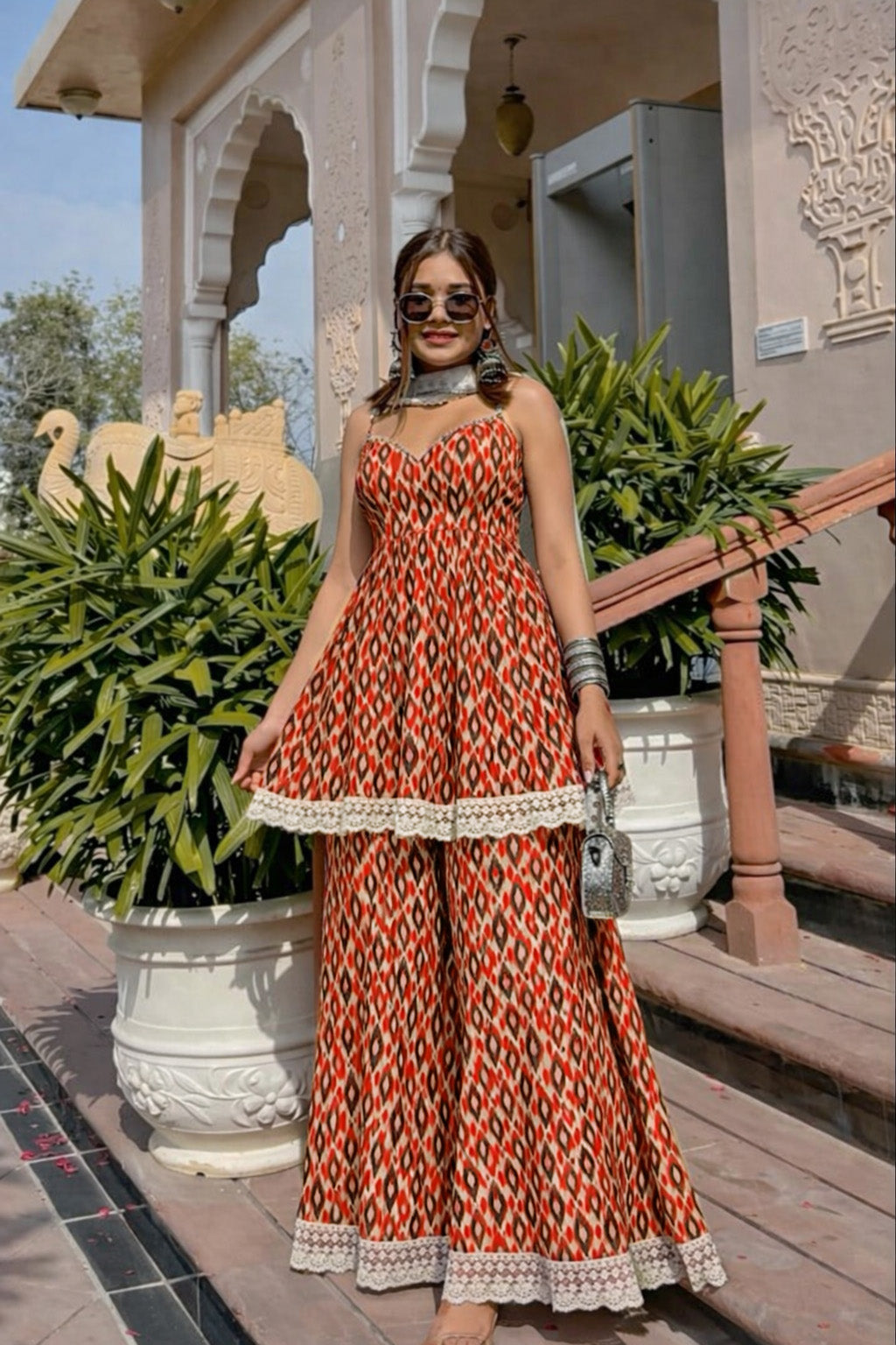 Cotton Printed Border Embroidery Fabric