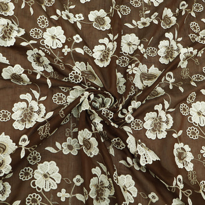 Chanderi Embroidery Fabric