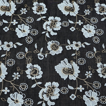 Chanderi Embroidery Fabric