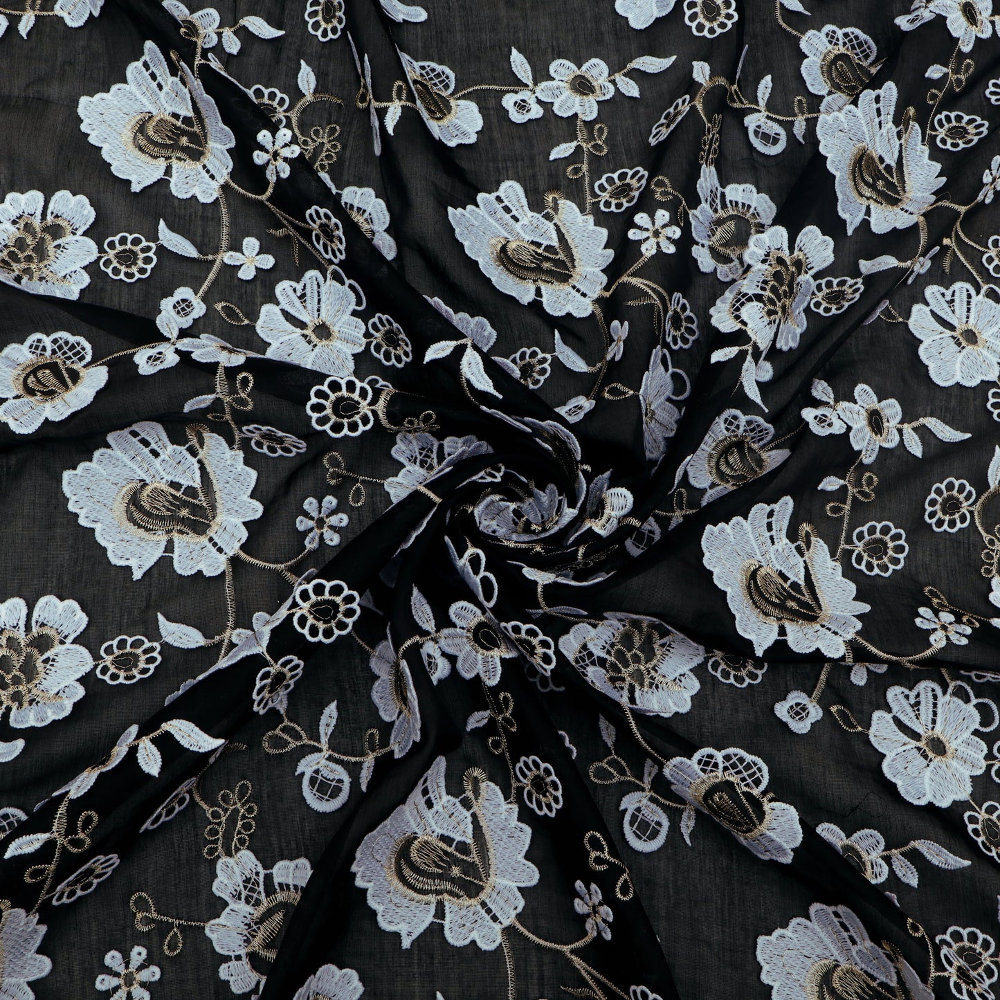 Chanderi Embroidery Fabric