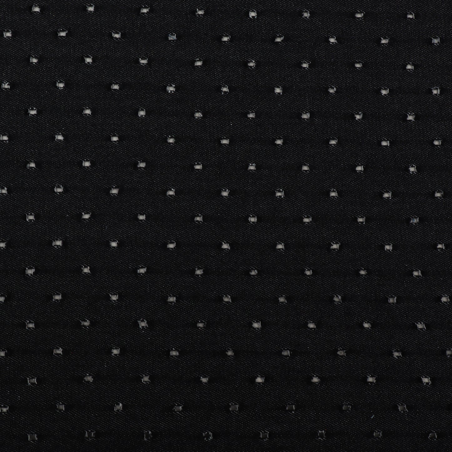 Black Color Denim Embroidery Fabric