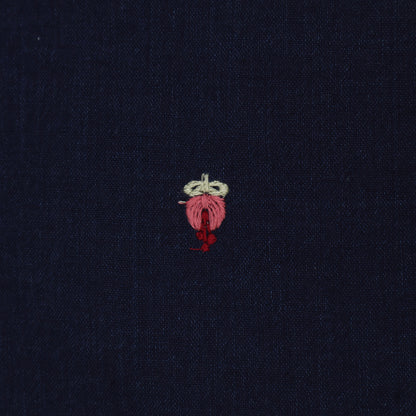 Denim Linen Embroidery Fabric