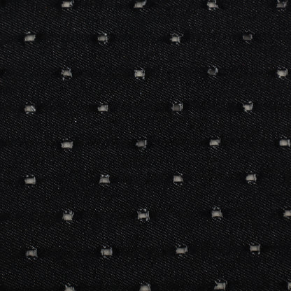 Black Color Denim Embroidery Fabric