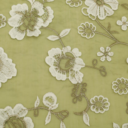 Chanderi Embroidery Fabric