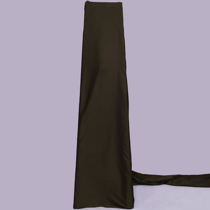 Dark Brown Color Armani Satin Fabric