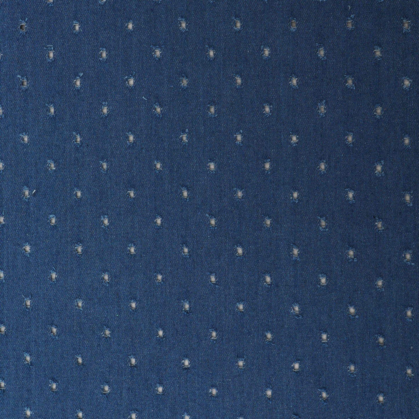 Blue Color Denim Embroidery Fabric