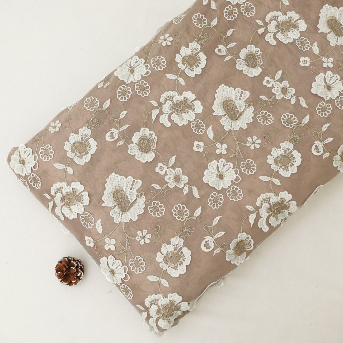 Chanderi Embroidery Fabric