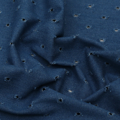 Denim Embroidery Fabric