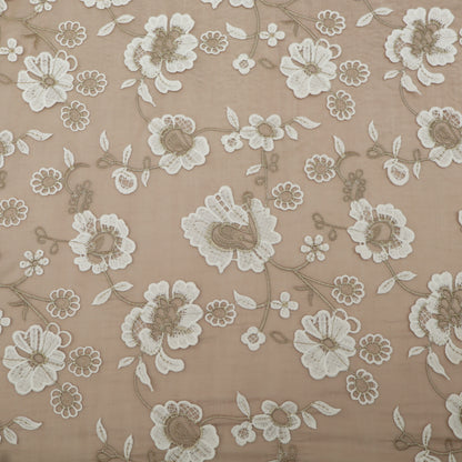 Chanderi Embroidery Fabric